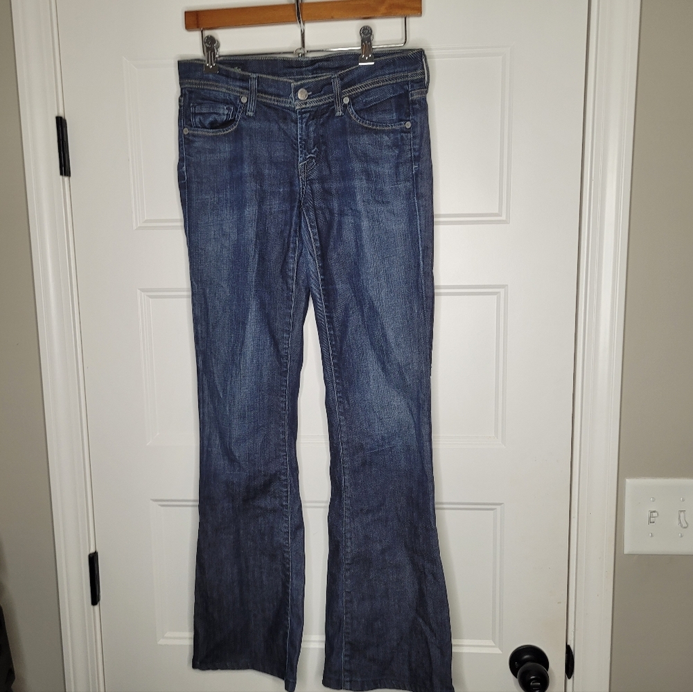 Citizens Of Humanity Blue Boot Cut Jeans